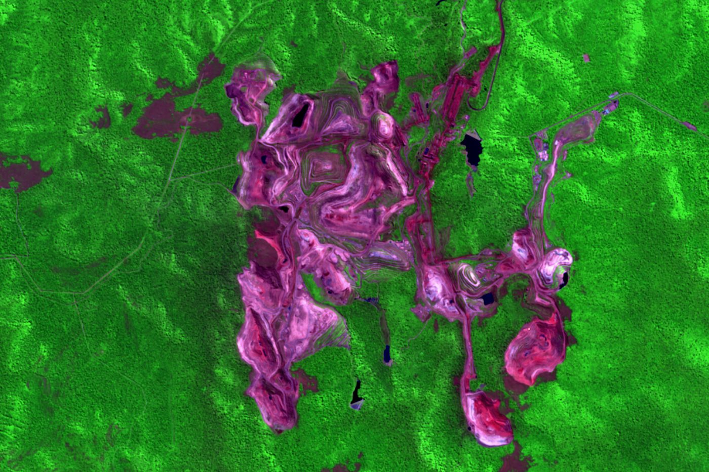 Sentinel-2 geology composite image of Carajás, Parauapebas, Pará, Brazil