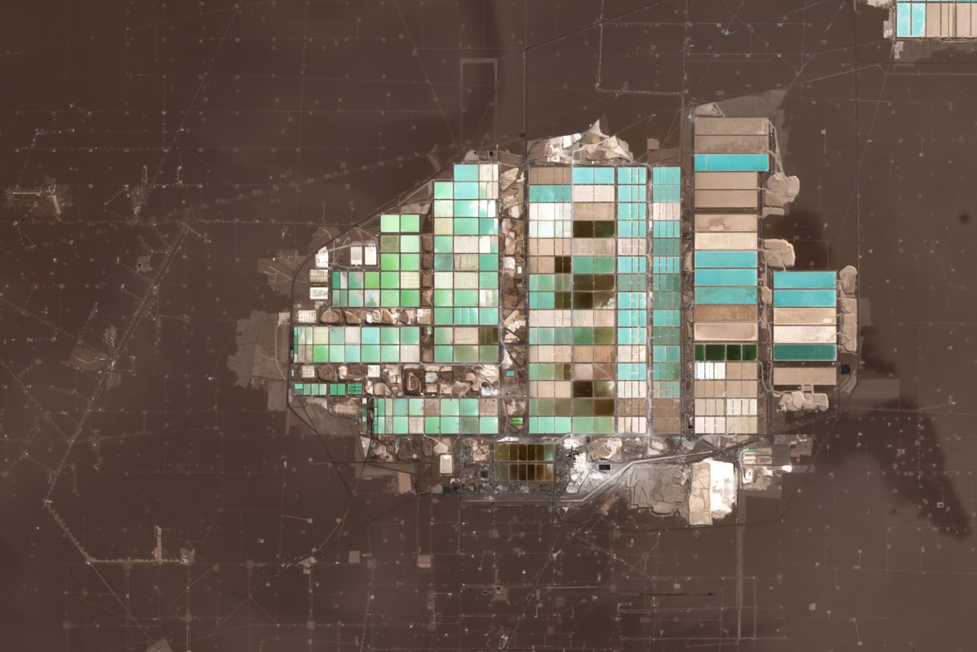 Sentinel-2 true colour image of Salar de Atacama, Antofagasta, Chile